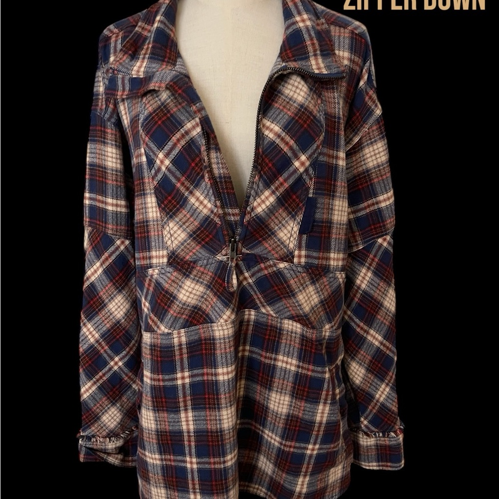 Free People “We The Free” pull over plaid top